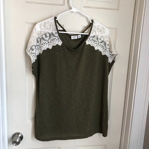 Cato olive green blouse